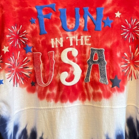 Walt Disney World USA Epcot Spirit Jersey Size Medium *RARE* 4th of July Themed - Picture 6 of 12